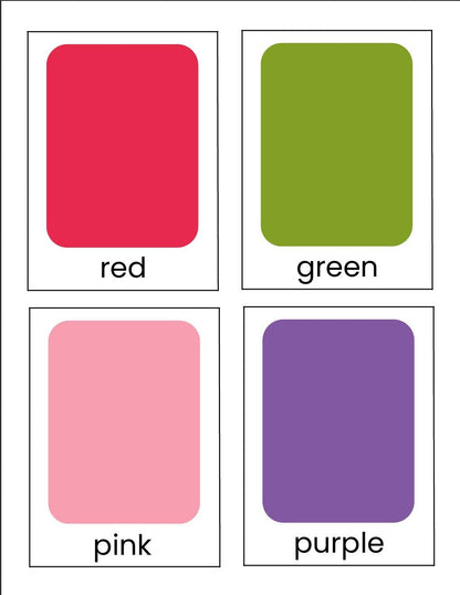 70+ Toddler Learning Activities & Color Flashcards (Digital Download)