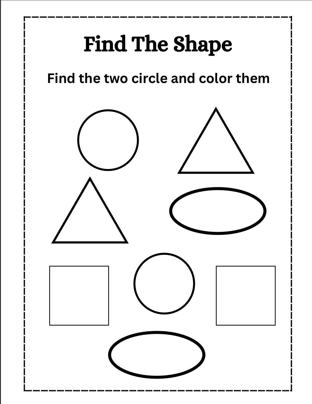 Shapes Worksheets Mega Bundle, Toddler Learning, Preschool Geometry, Kindergarten Math (Digital Download)