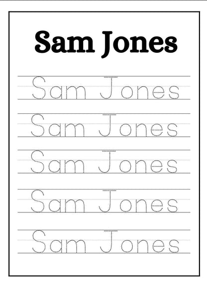 Alphabet Tracing Worksheets Mega Bundle, Preschool Handwriting Practice (Digital Download)