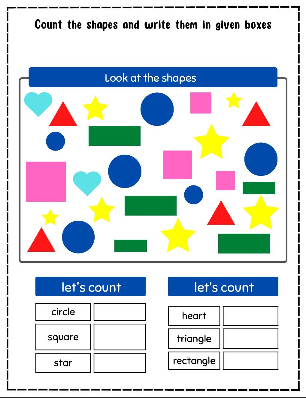 Shapes Worksheets Mega Bundle, Toddler Learning, Preschool Geometry, Kindergarten Math (Digital Download)