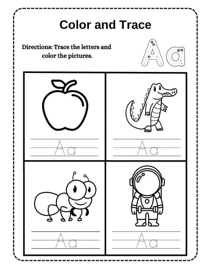 Alphabet Tracing Worksheets Mega Bundle, Preschool Handwriting Practice (Digital Download)