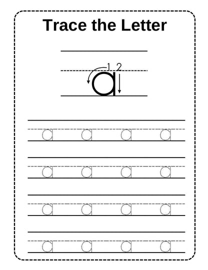 Alphabet Tracing Worksheets Mega Bundle, Preschool Handwriting Practice (Digital Download)