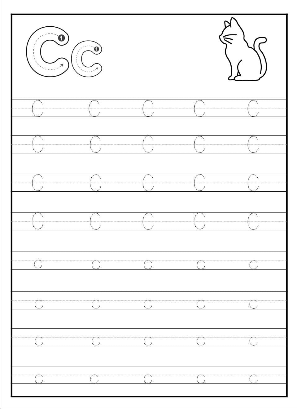 Alphabet Tracing Worksheets Mega Bundle, Preschool Handwriting Practice (Digital Download)