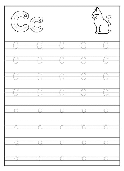 Alphabet Tracing Worksheets Mega Bundle, Preschool Handwriting Practice (Digital Download)