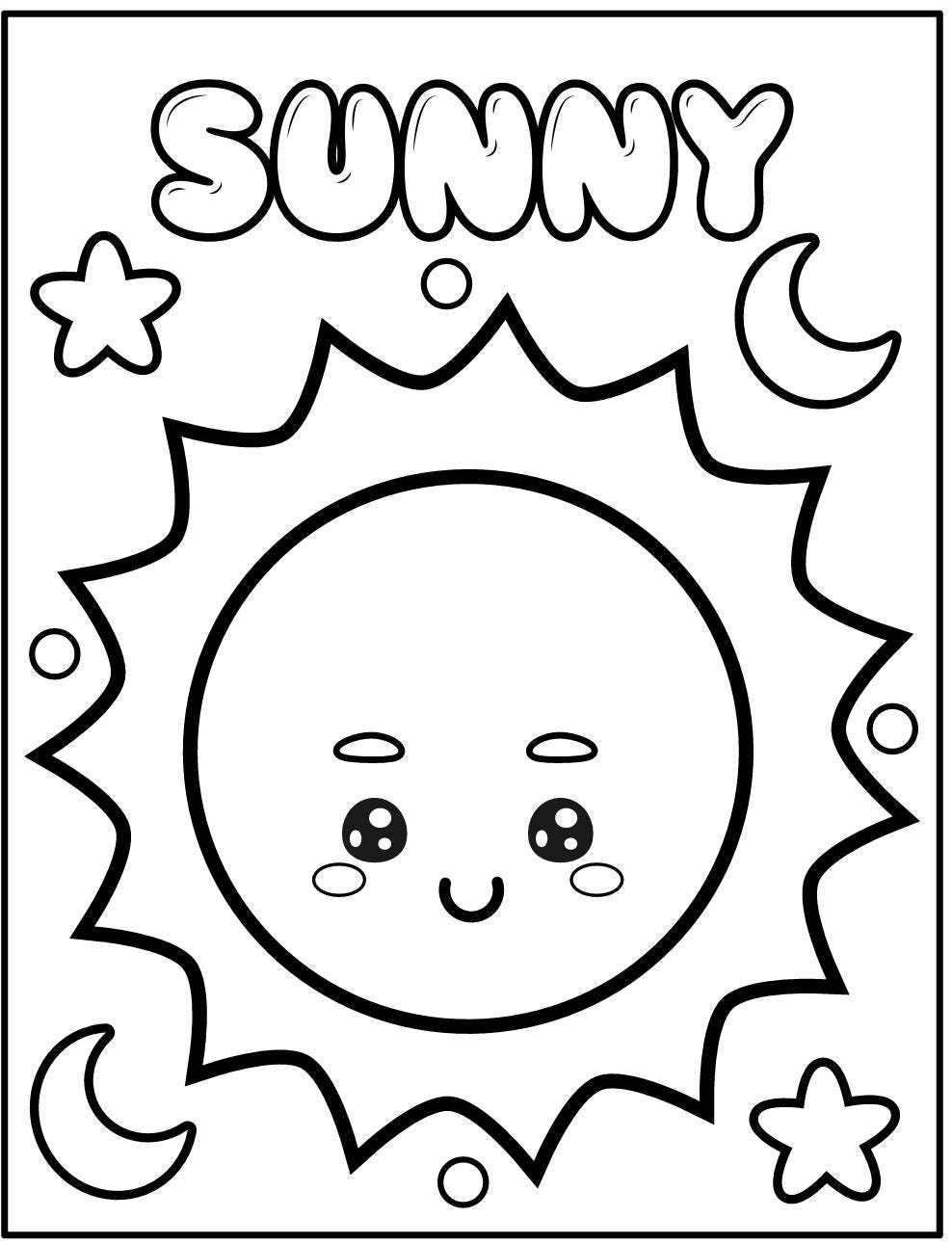 Preschool Weather Learning Pages, Seasons Activities, Tracing, Counting (Digital Download)