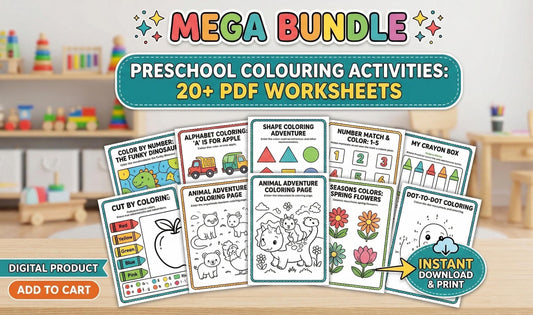 Preschool Colors Learning Binder, Kindergarten Activities, Toddler Busy Book (Digital Download)