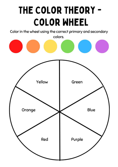 Preschool Colors Learning Binder, Kindergarten Activities, Toddler Busy Book (Digital Download)