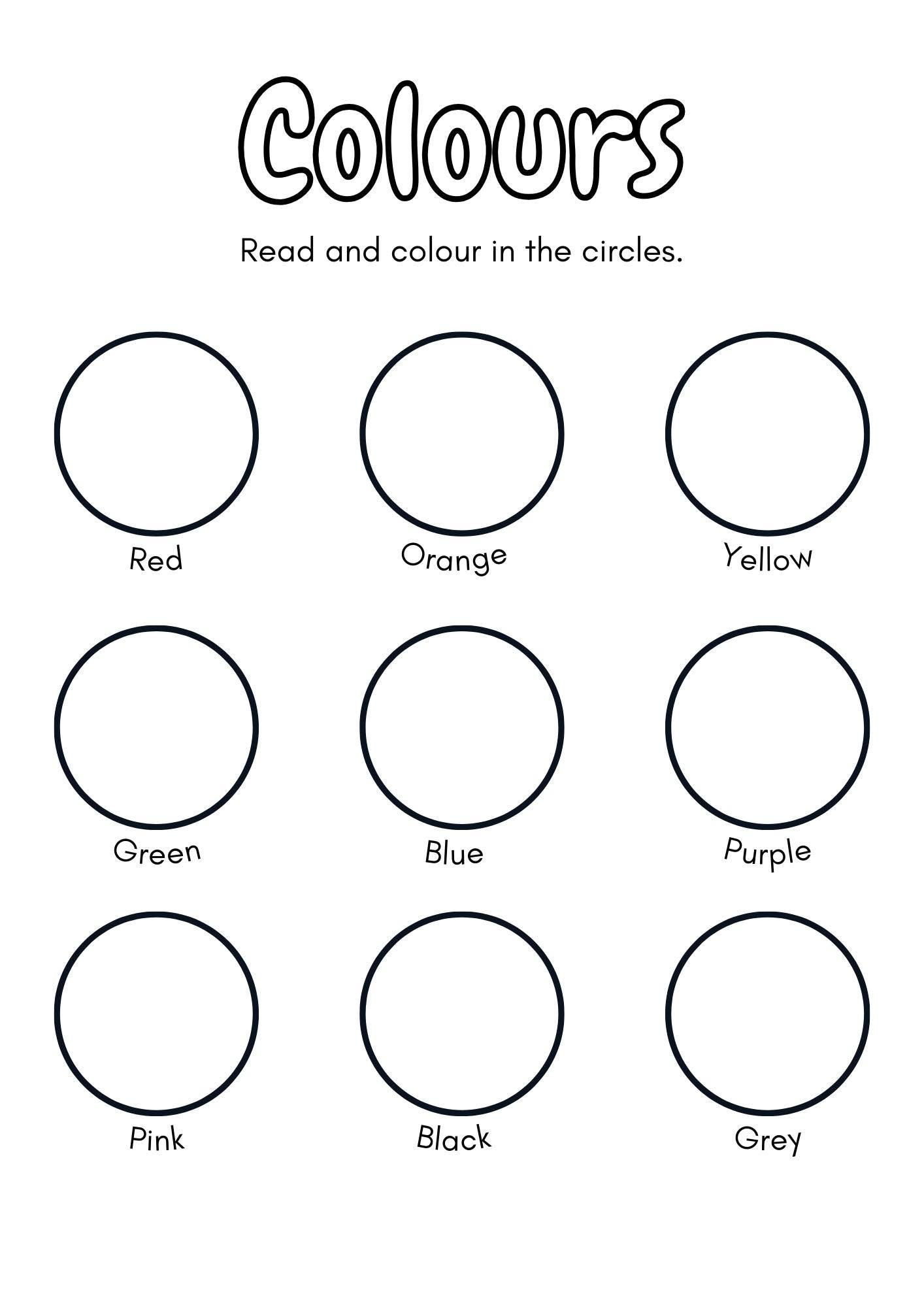 Preschool Colors Learning Binder, Kindergarten Activities, Toddler Busy Book (Digital Download)