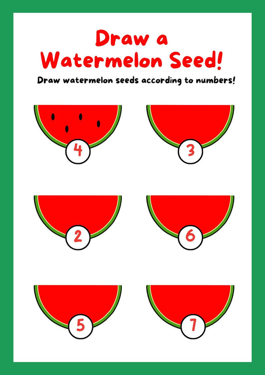 Preschool Learning Bundle, Watermelon Counting, Animal Vocabulary, Sight Words (Digital Download)