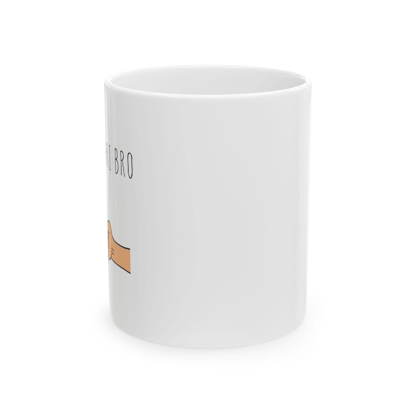 Happy Rakhri Bro Fist Bump Mug | Raksha Bandhan Ceramic Coffee Cup