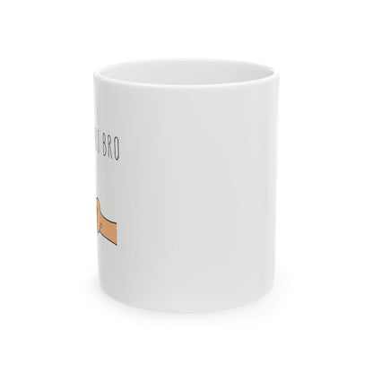 Happy Rakhri Bro Fist Bump Mug | Raksha Bandhan Ceramic Coffee Cup
