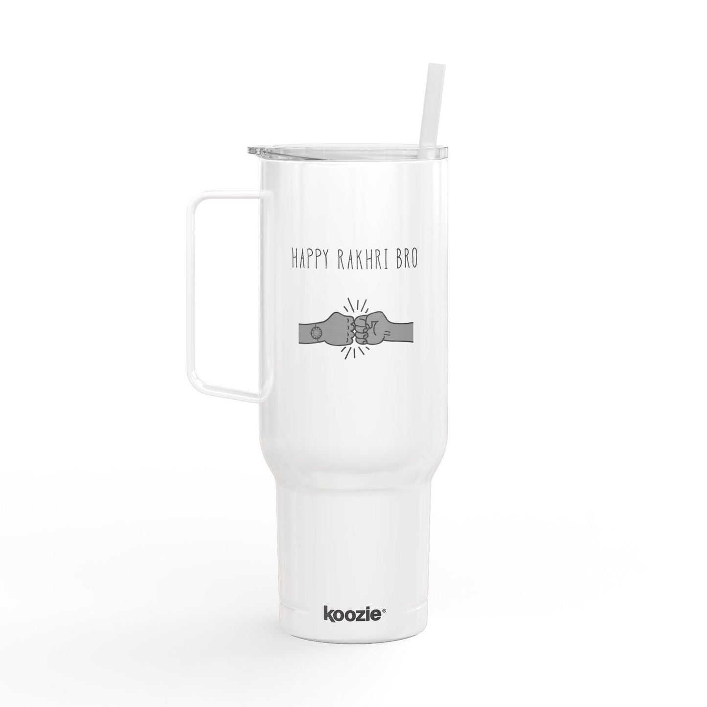 Happy Rakhi Bro Tumbler | Insulated Stainless Steel Cup (40oz)