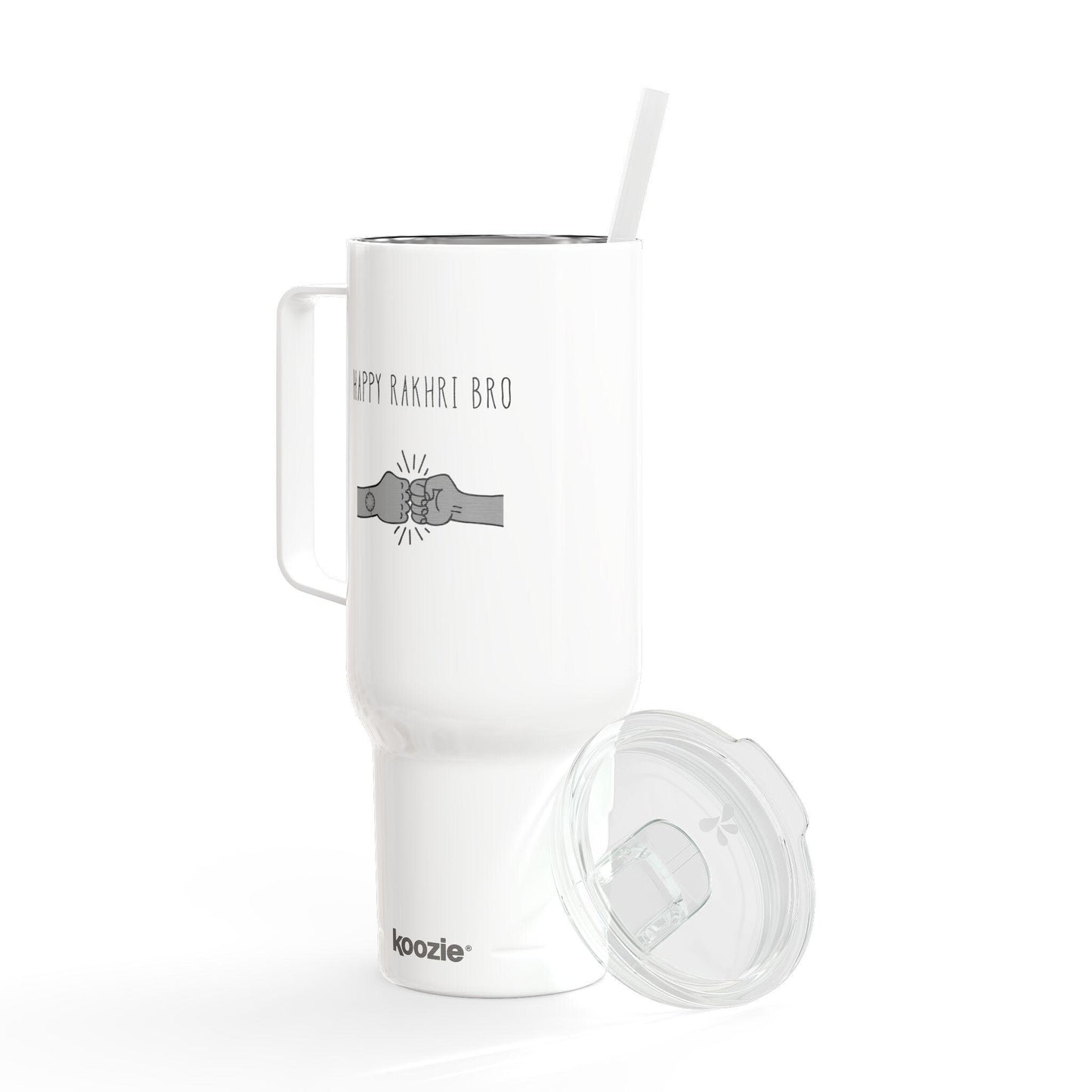 Happy Rakhi Bro Tumbler | Insulated Stainless Steel Cup (40oz)