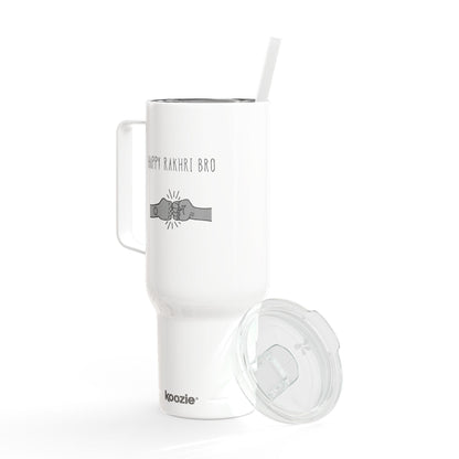 Happy Rakhi Bro Tumbler | Insulated Stainless Steel Cup (40oz)