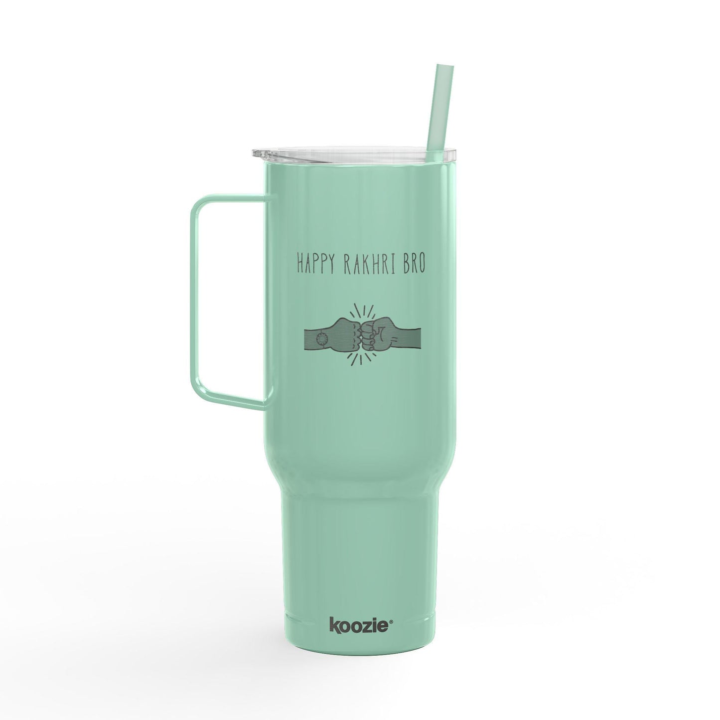 Happy Rakhi Bro Tumbler | Insulated Stainless Steel Cup (40oz)