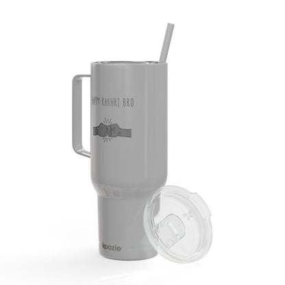 Happy Rakhi Bro Tumbler | Insulated Stainless Steel Cup (40oz)